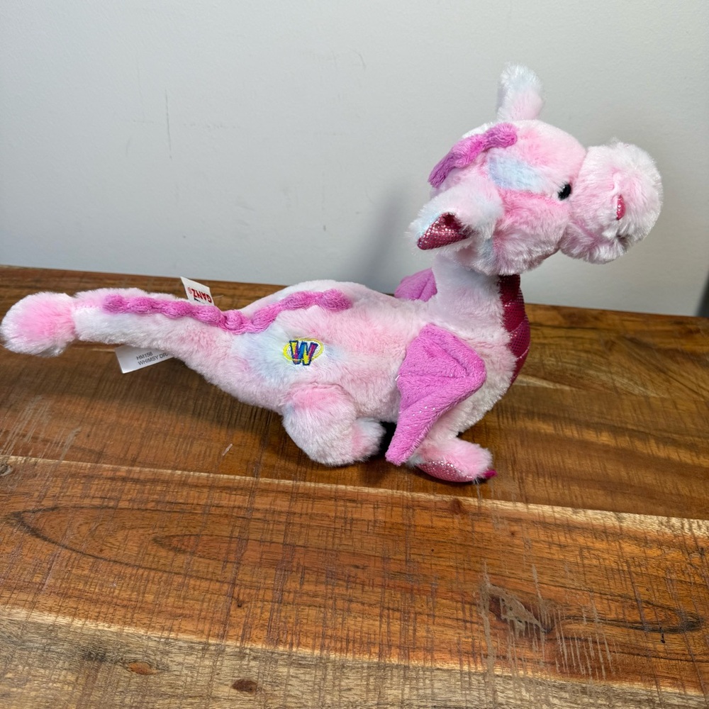Webkinz Pink and White Plush Dragon, No code